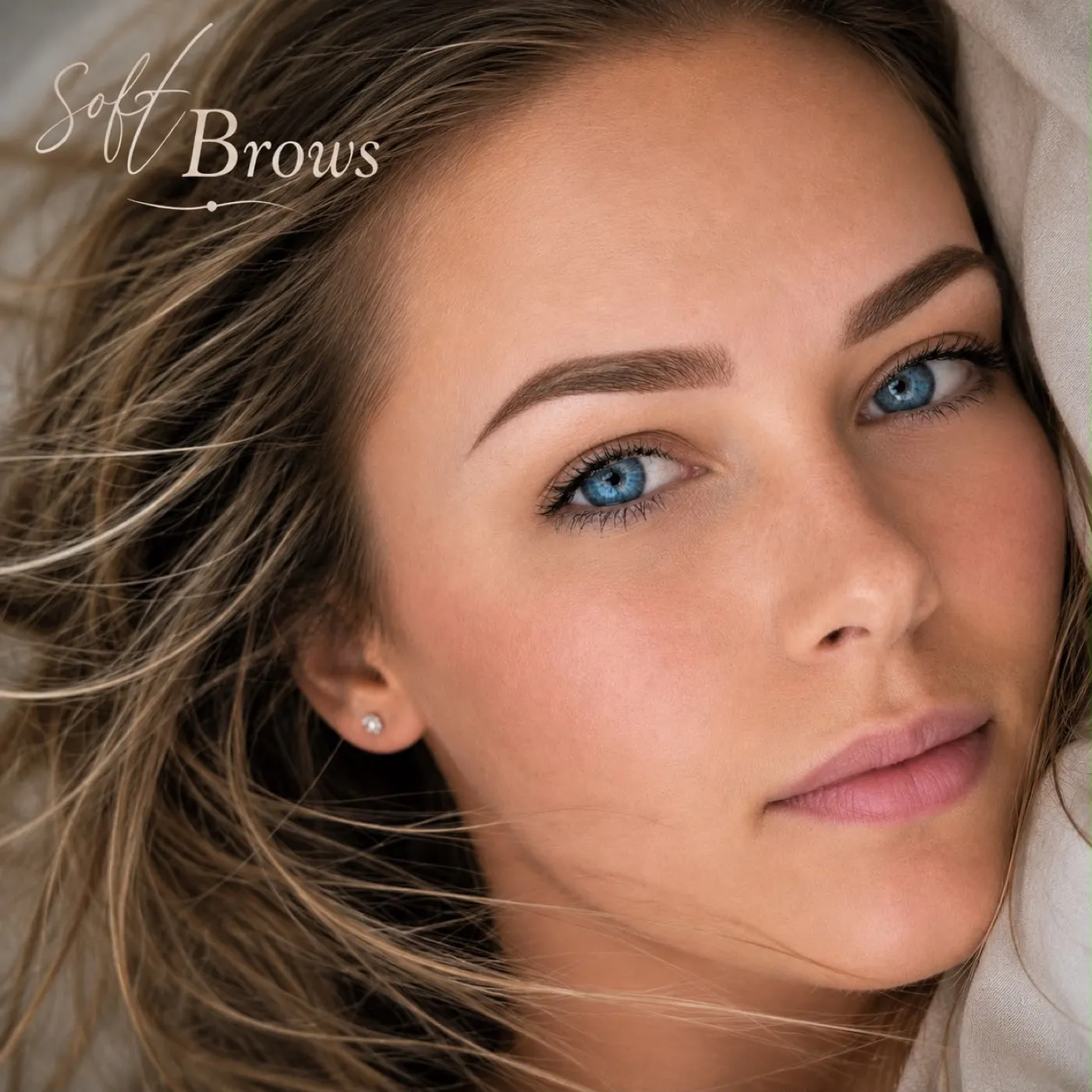Résultat de sourcils Soft Brows en maquillage permanent, regard naturel