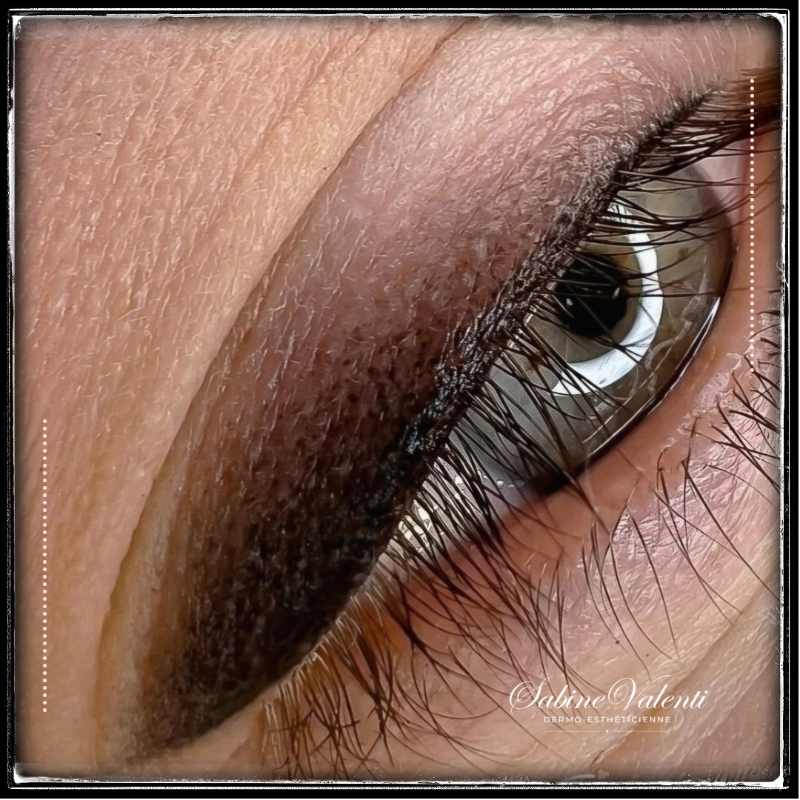 Résultats maquillage permanent des yeux Sabine Valenti Maquillage Permanent